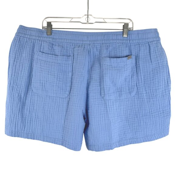 Eddie Bauer Carry On‎ Shorts Womens 2XL Blue Gauze Cotton NWT SS-2014 - Picture 4 of 12